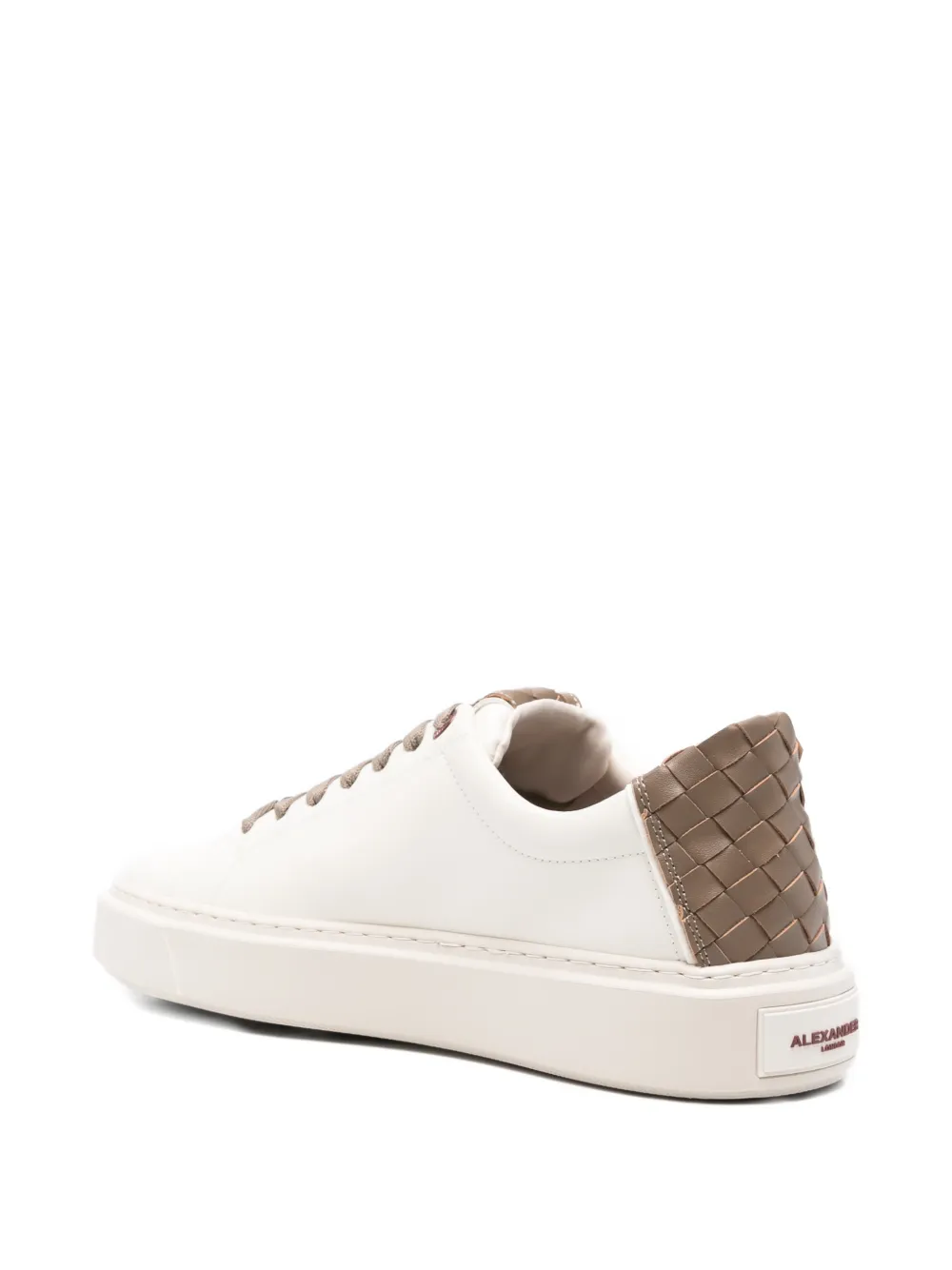 Alexander Smith Sneakers met geweven detail en vlakken Wit