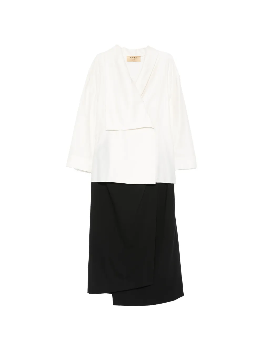 Curiel buckle-details midi dress - Schwarz