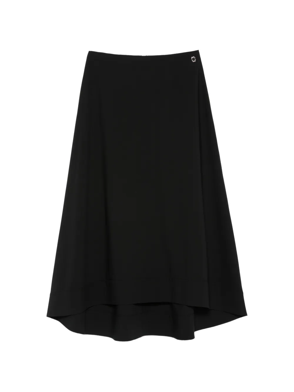 Curiel asymmetrical midi skirt - Nero