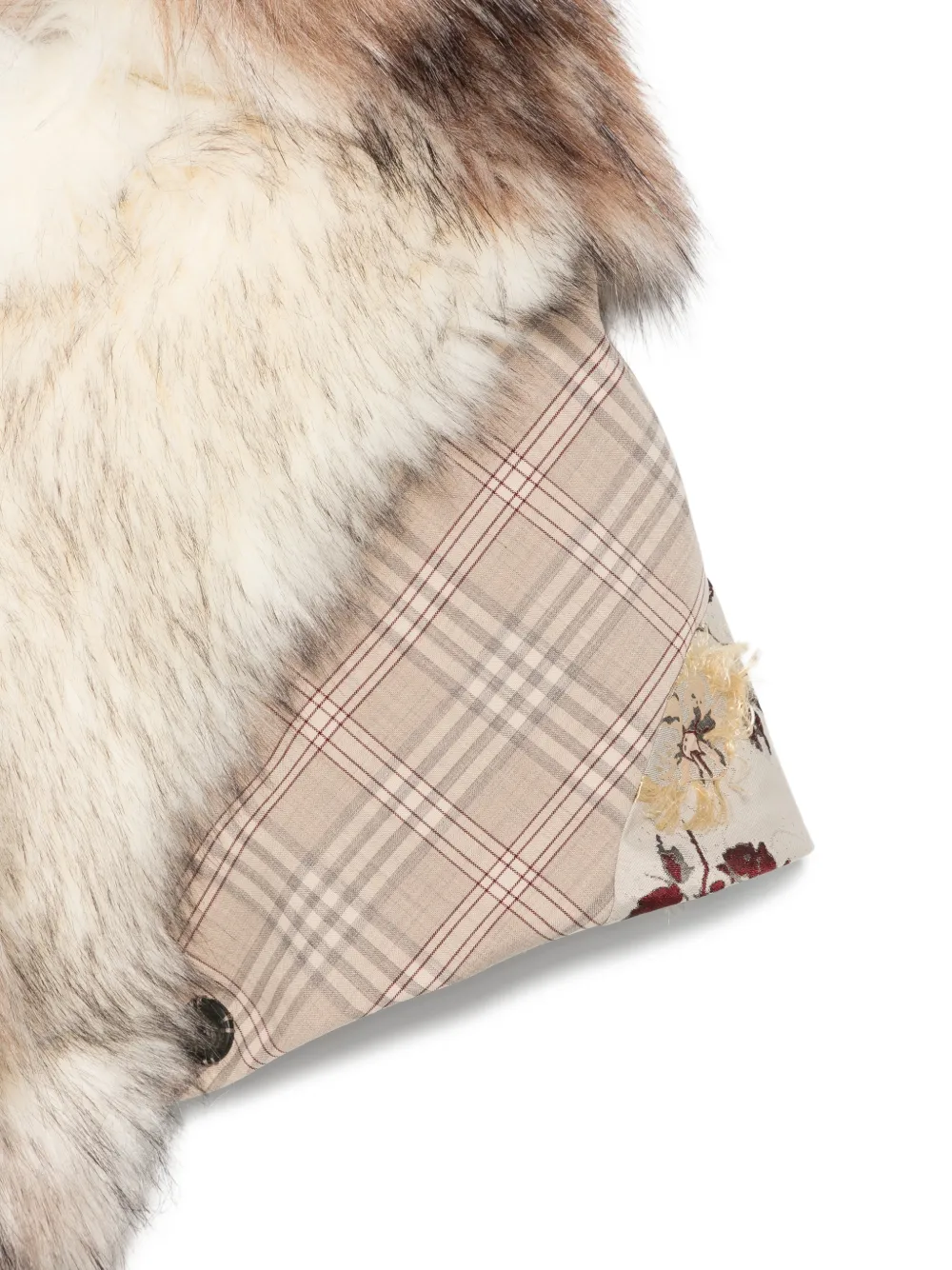 Antonio Marras Geruite cape Beige