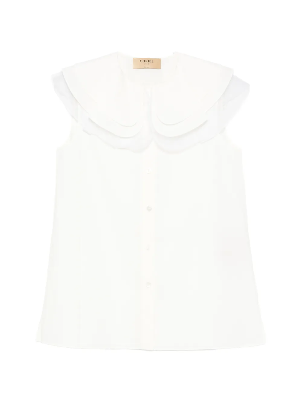 Curiel ruffled-collar blouse