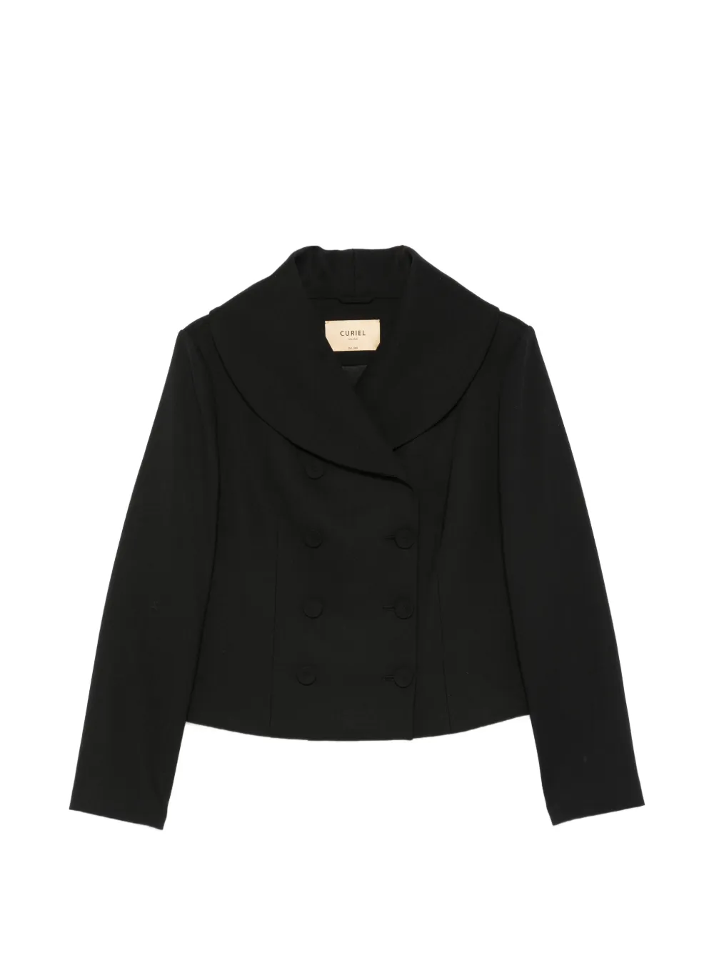 Curiel double-breasted blazer - Schwarz