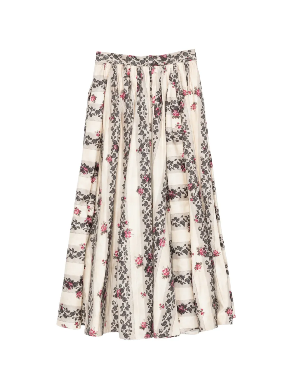 Antonio Marras Maxi-rok met bloemenprint Beige