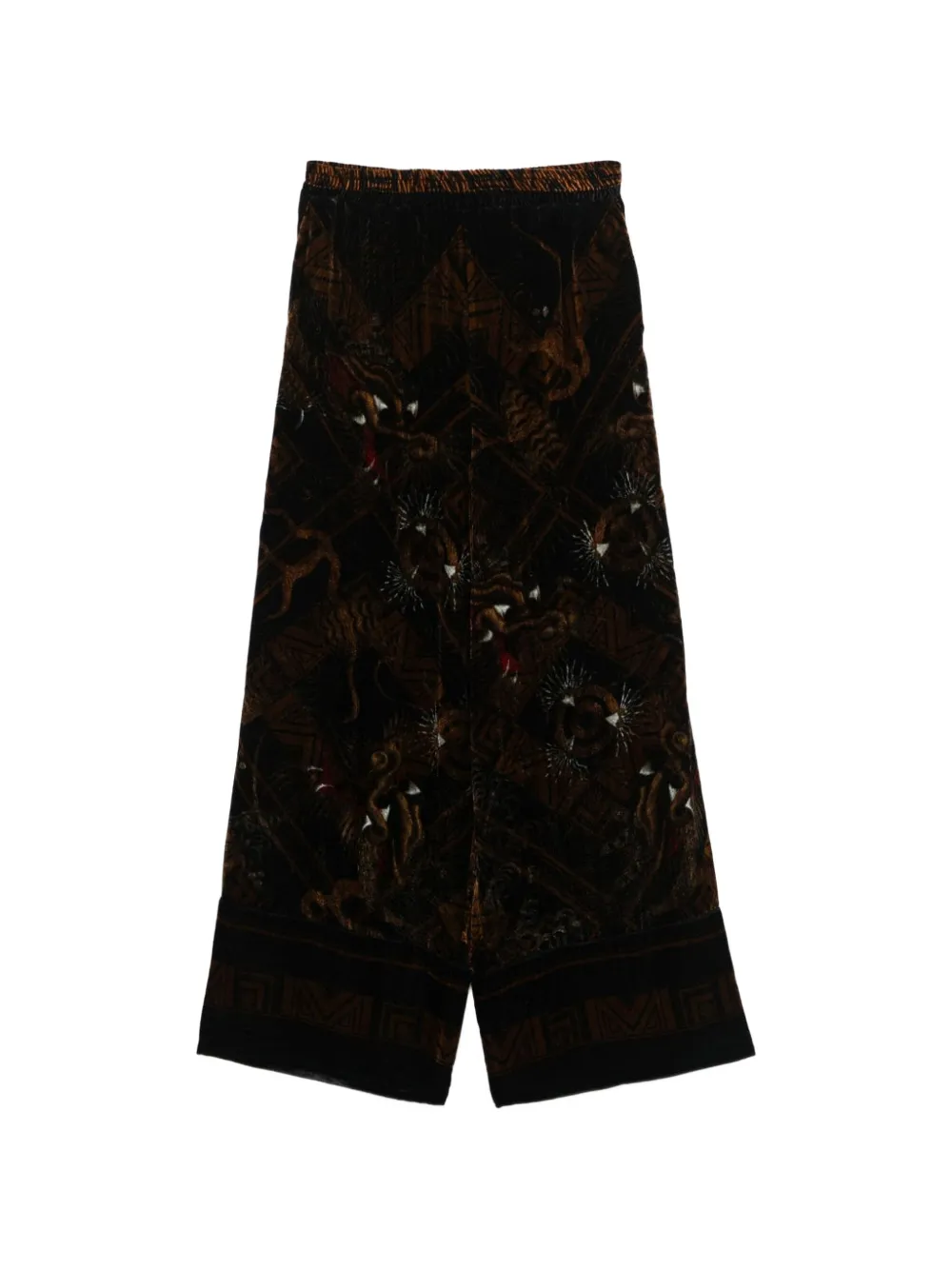 Pierre-Louis Mascia Kanpur dragon-print trousers - Nero