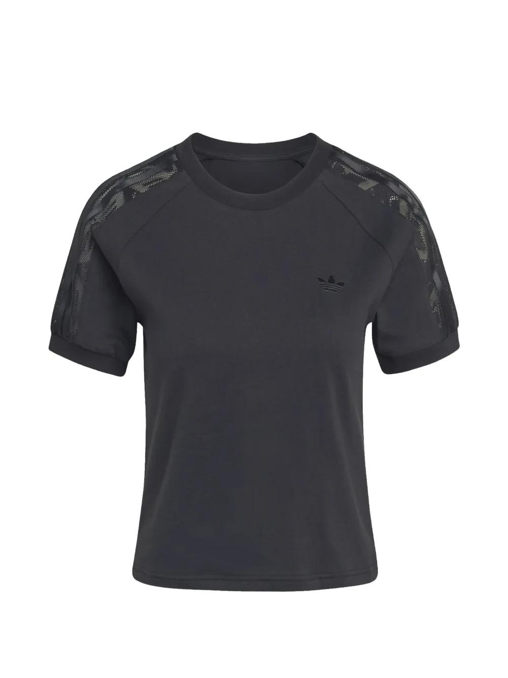 adidas lace T-shirt - Schwarz