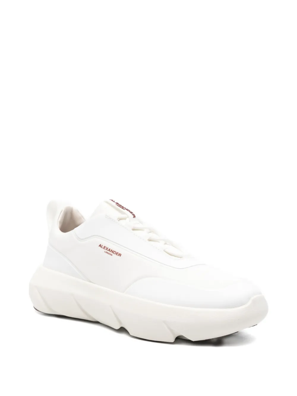 Alexander Smith Eclipse leren sneakers met vlakken Wit