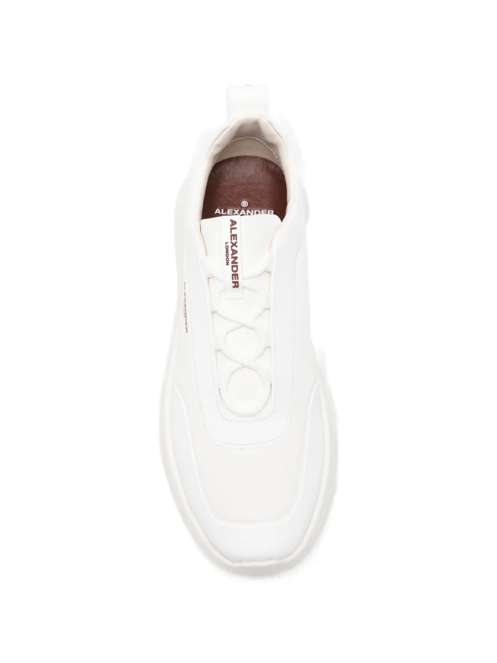 Alexander Smith Eclipse leren sneakers met vlakken Wit