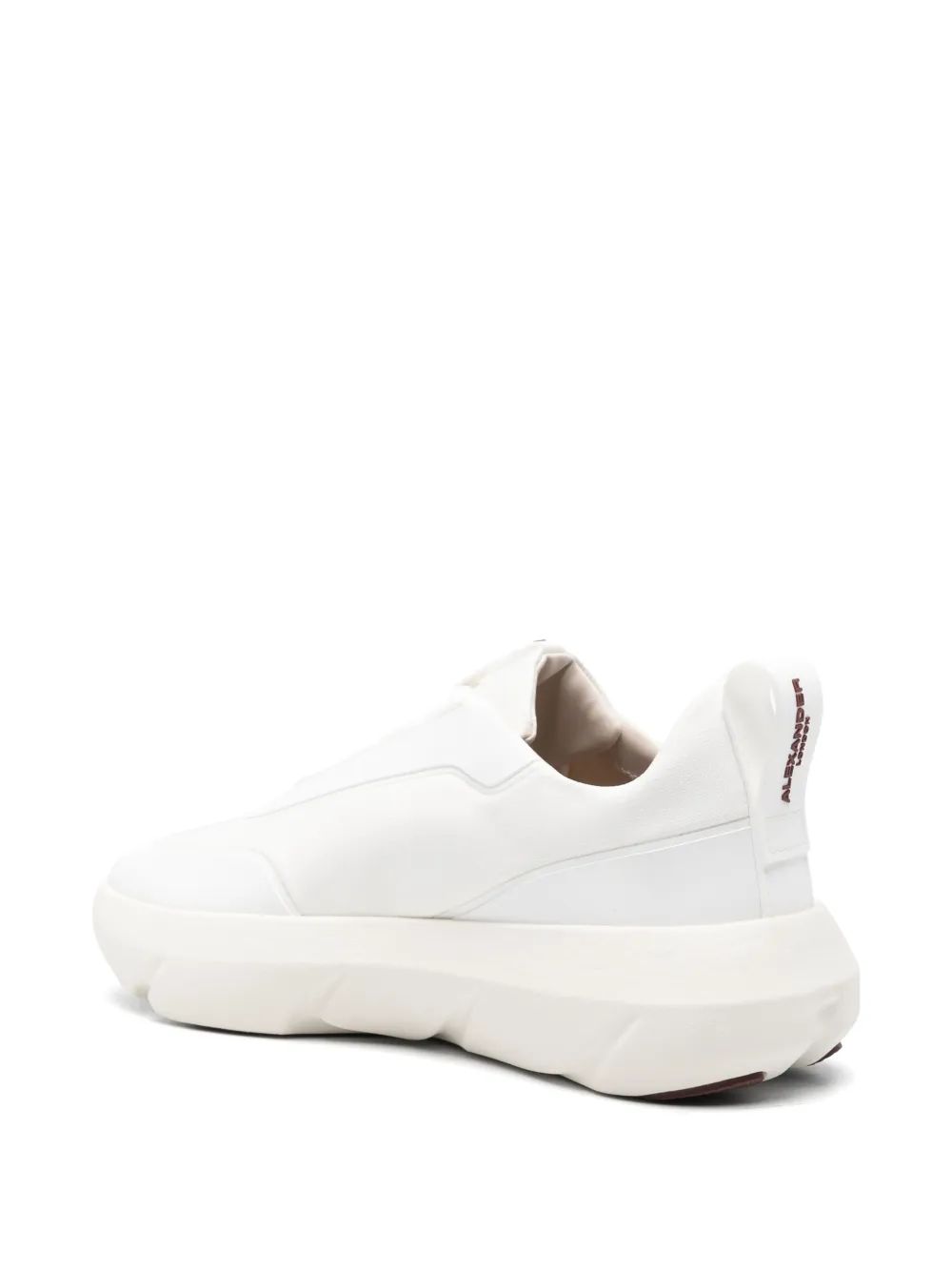  Alexander Smith Eclipse Panelled Leather Sneakers - White 