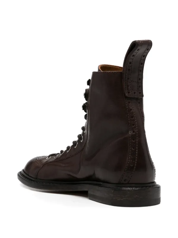 Versace Billy lace-up Brogue Boots | Brown | FARFETCH display picture 1