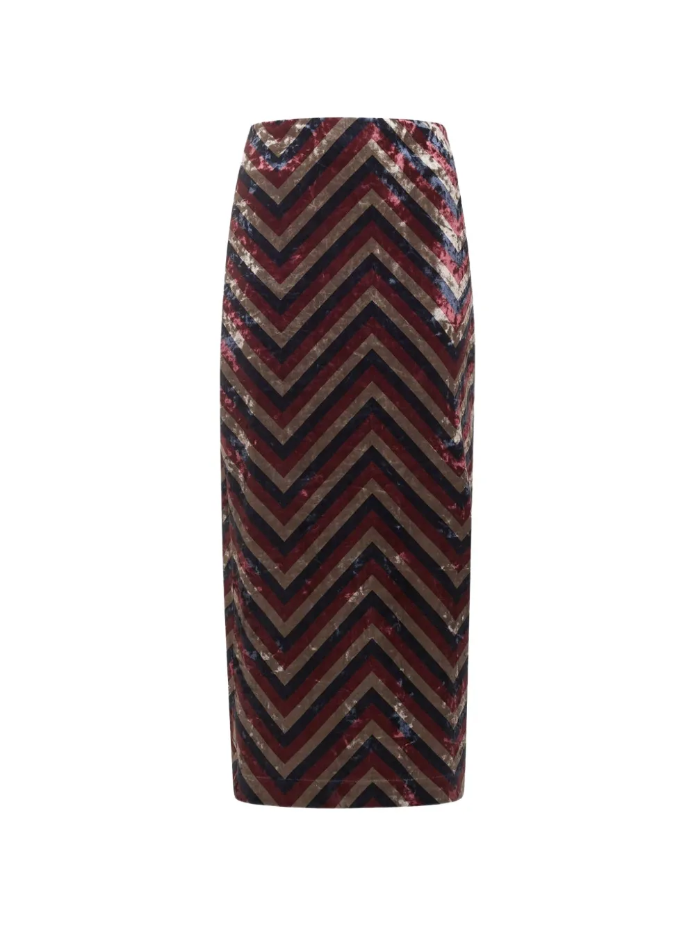 Pierre-Louis Mascia chevron-motif maxi skirt - Rosso