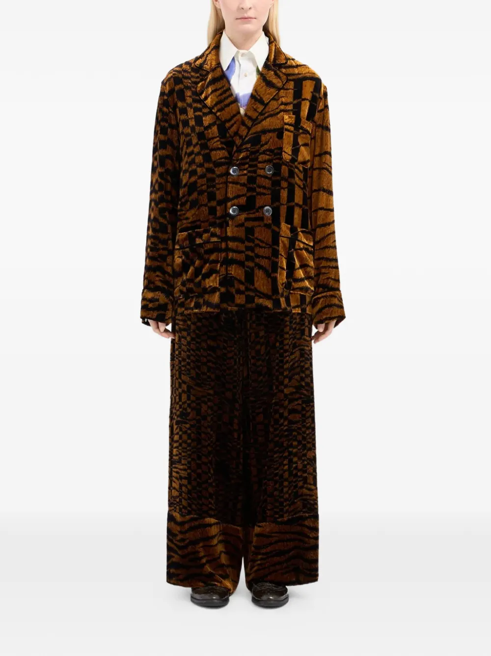 Animal-Print Blazer