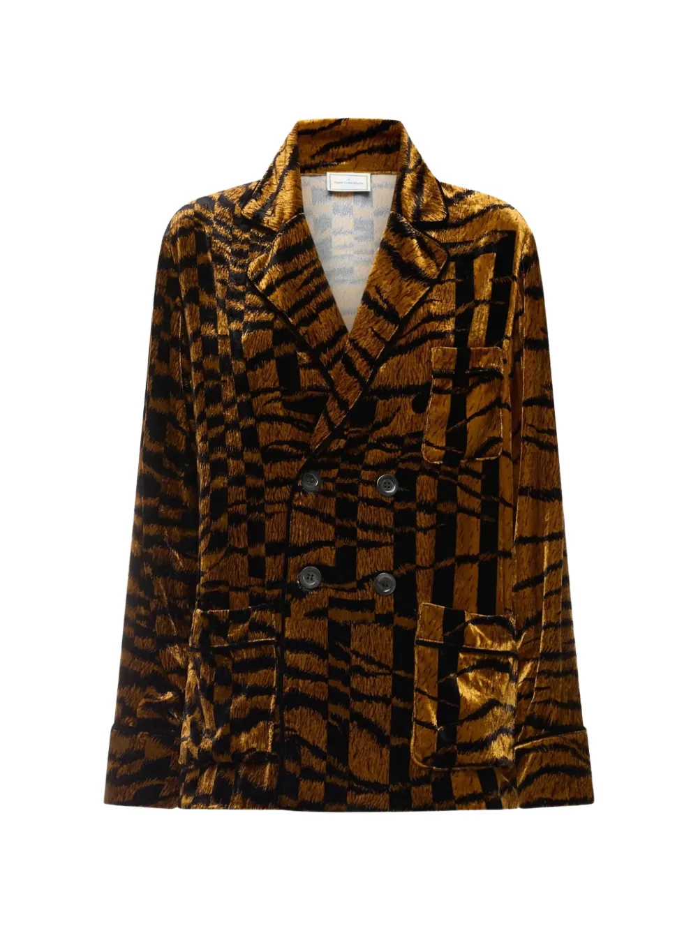 Pierre-Louis Mascia animal-print blazer - Brown