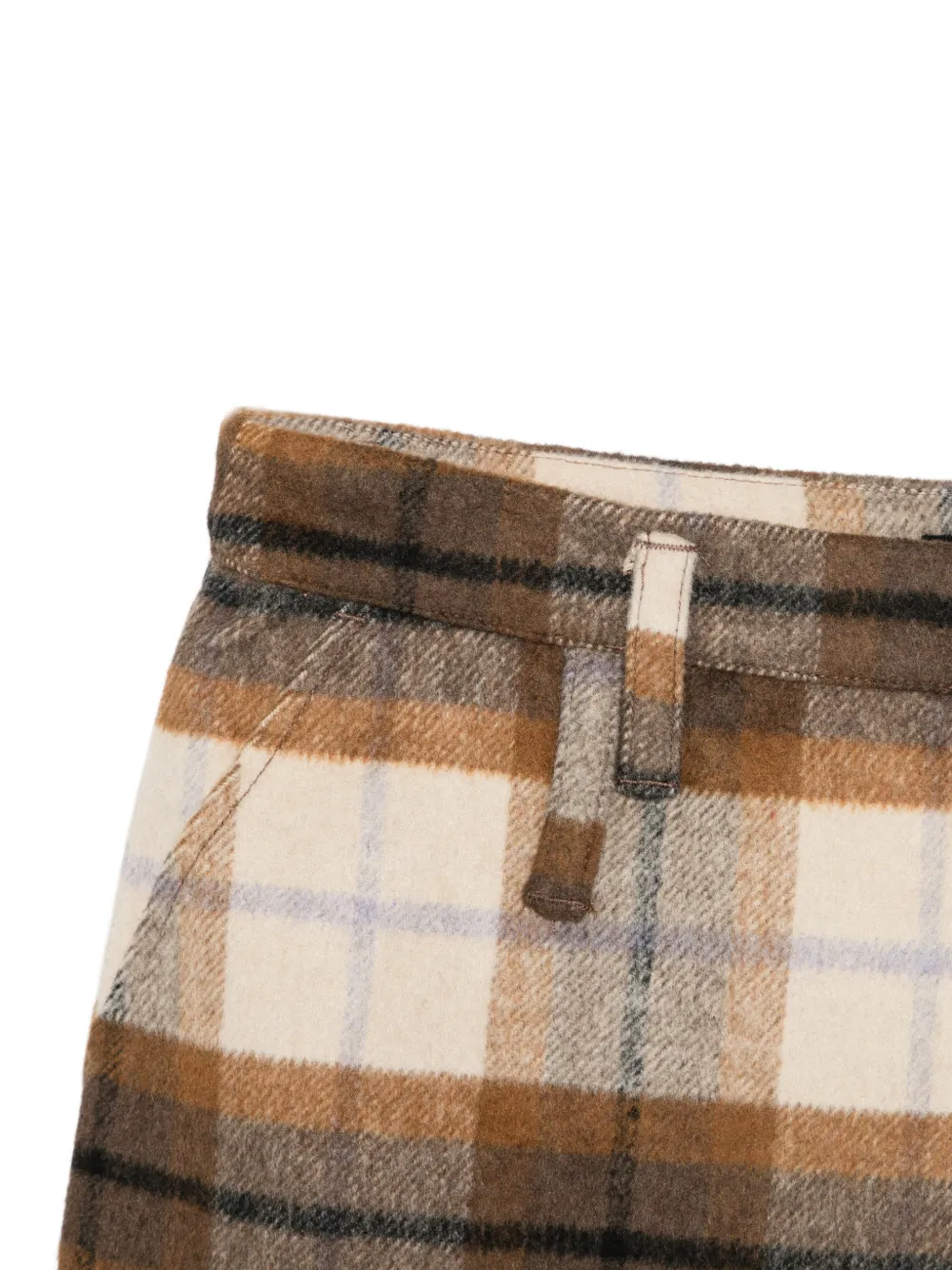  Ksubi Addison Plaid Mini Skirt - Neutrals 