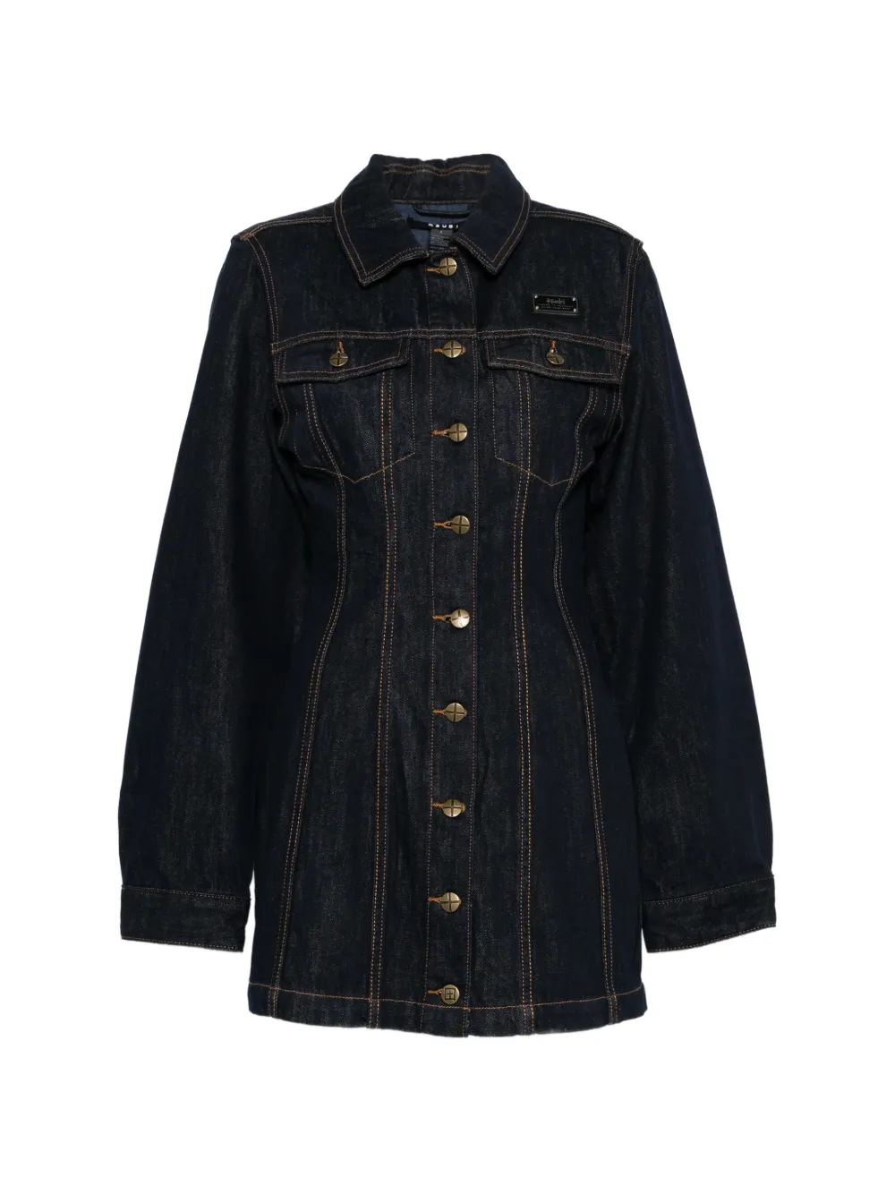 Ksubi button-up denim dress - Blu