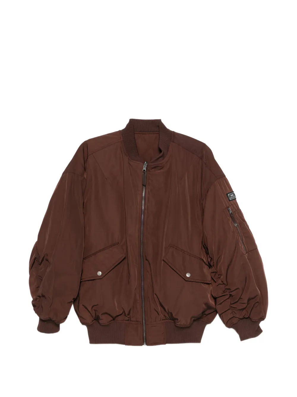 Ksubi zip-up bomber jacket - Marrone