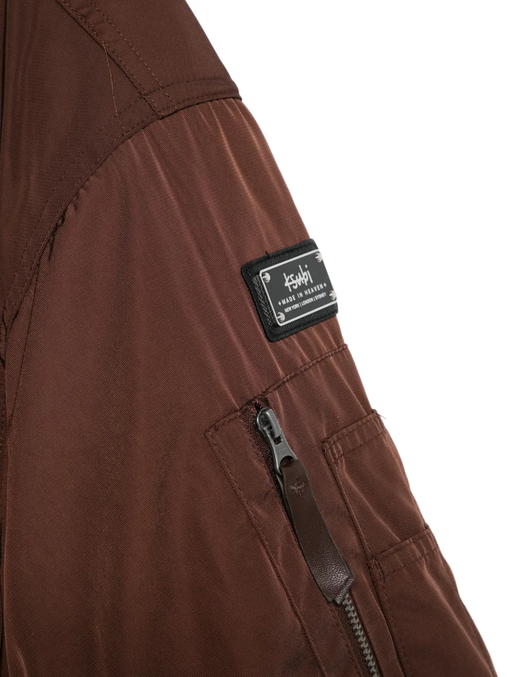  Ksubi Zip-up Bomber Jacket - Brown 