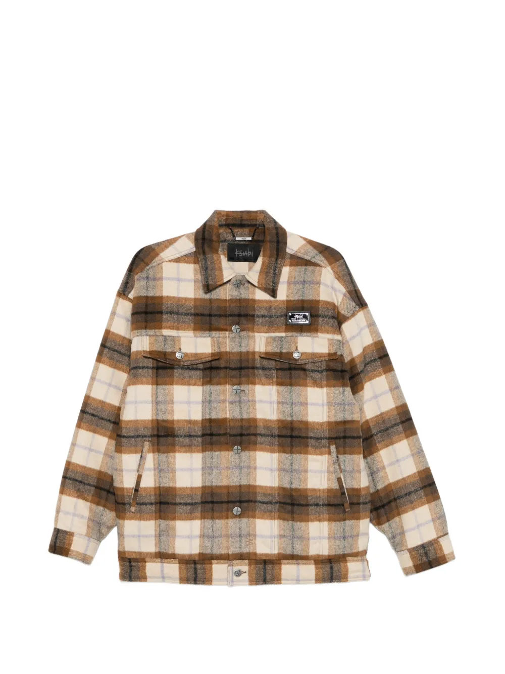 Ksubi plaid oversized jacket - Toni neutri