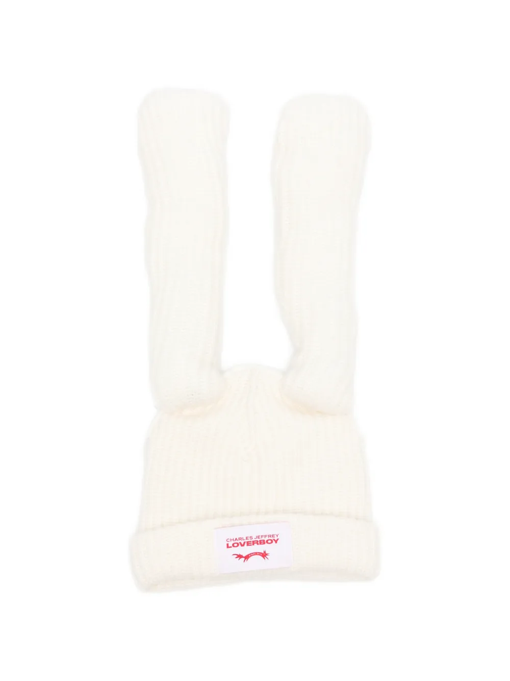 Charles Jeffrey Loverboy rabbit-ear beanie hat - Toni neutri