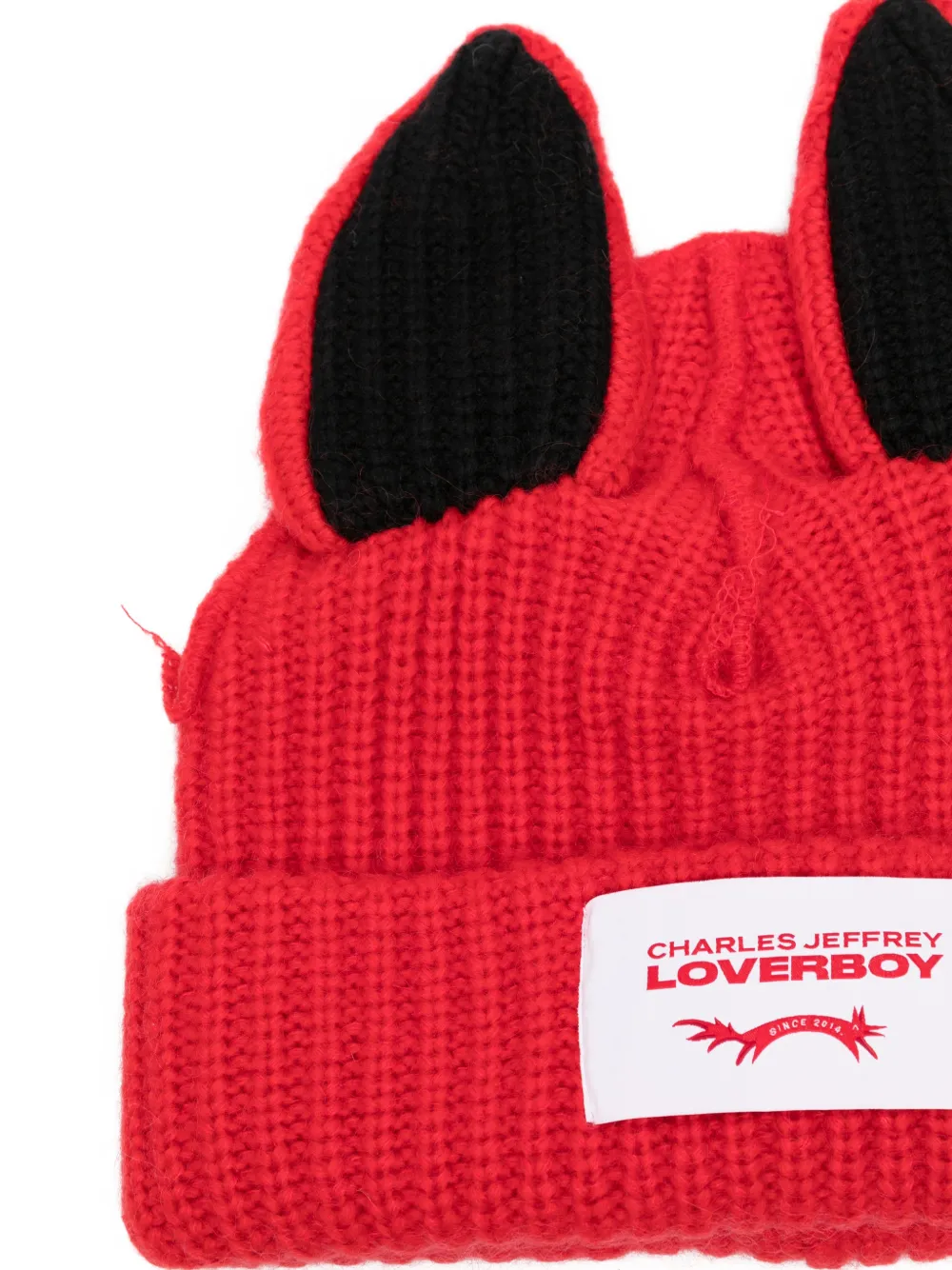 Charles Jeffrey Loverboy Artisanal Supersized Fox muts Rood