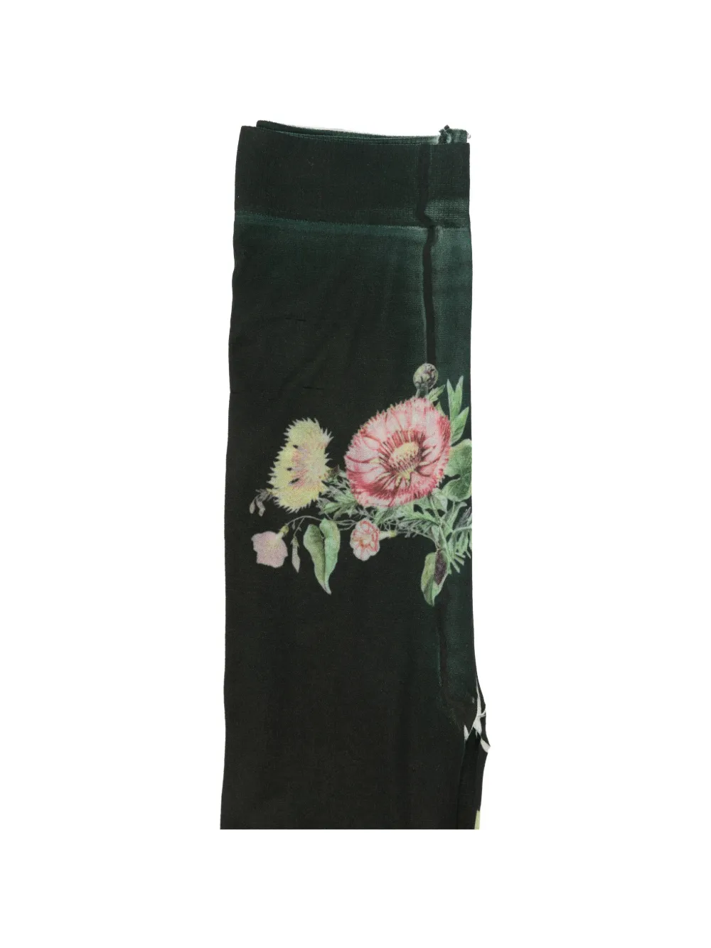  Open Yy Floral Tights - Green 