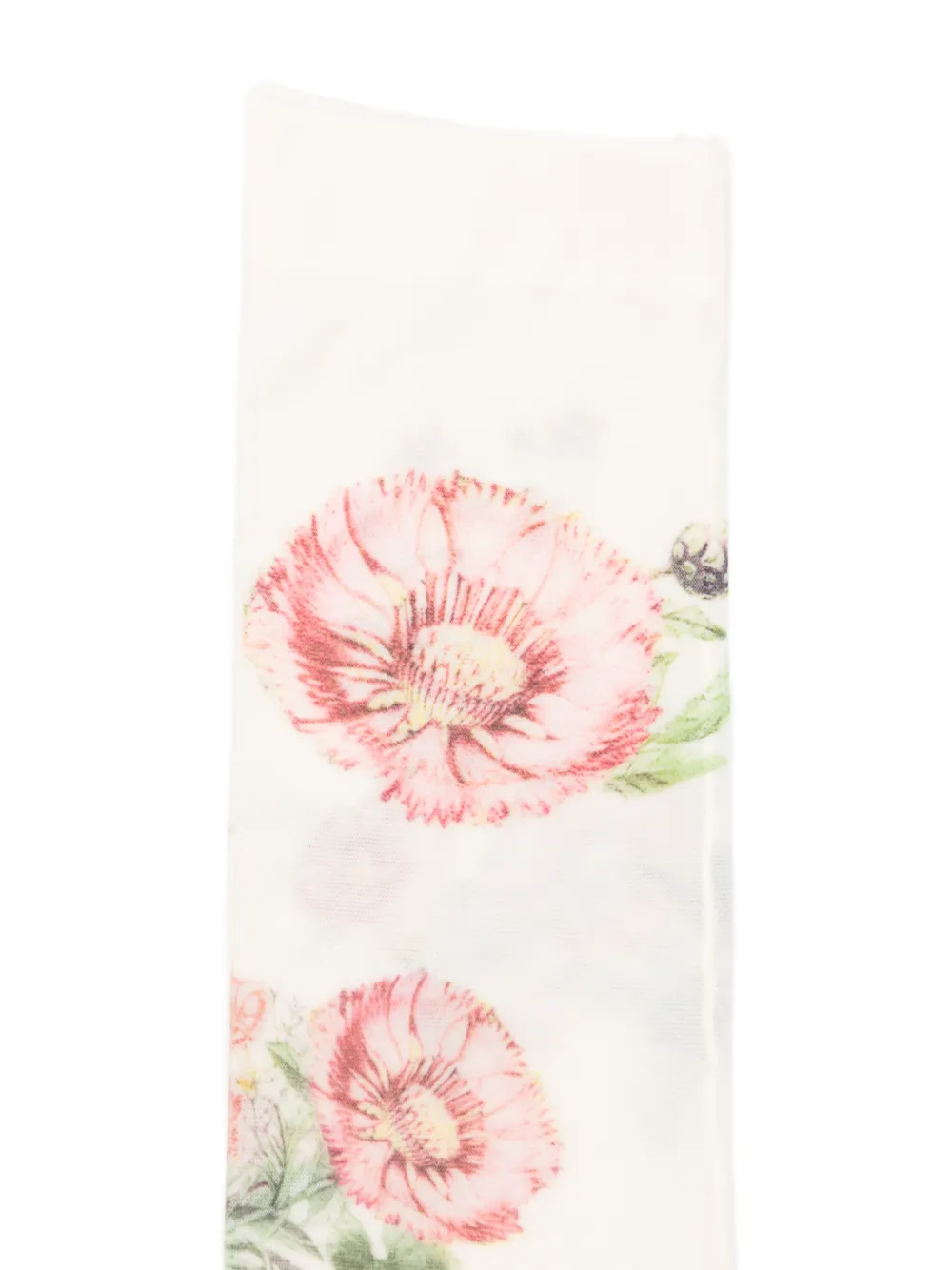  Open Yy Floral Tights - White 