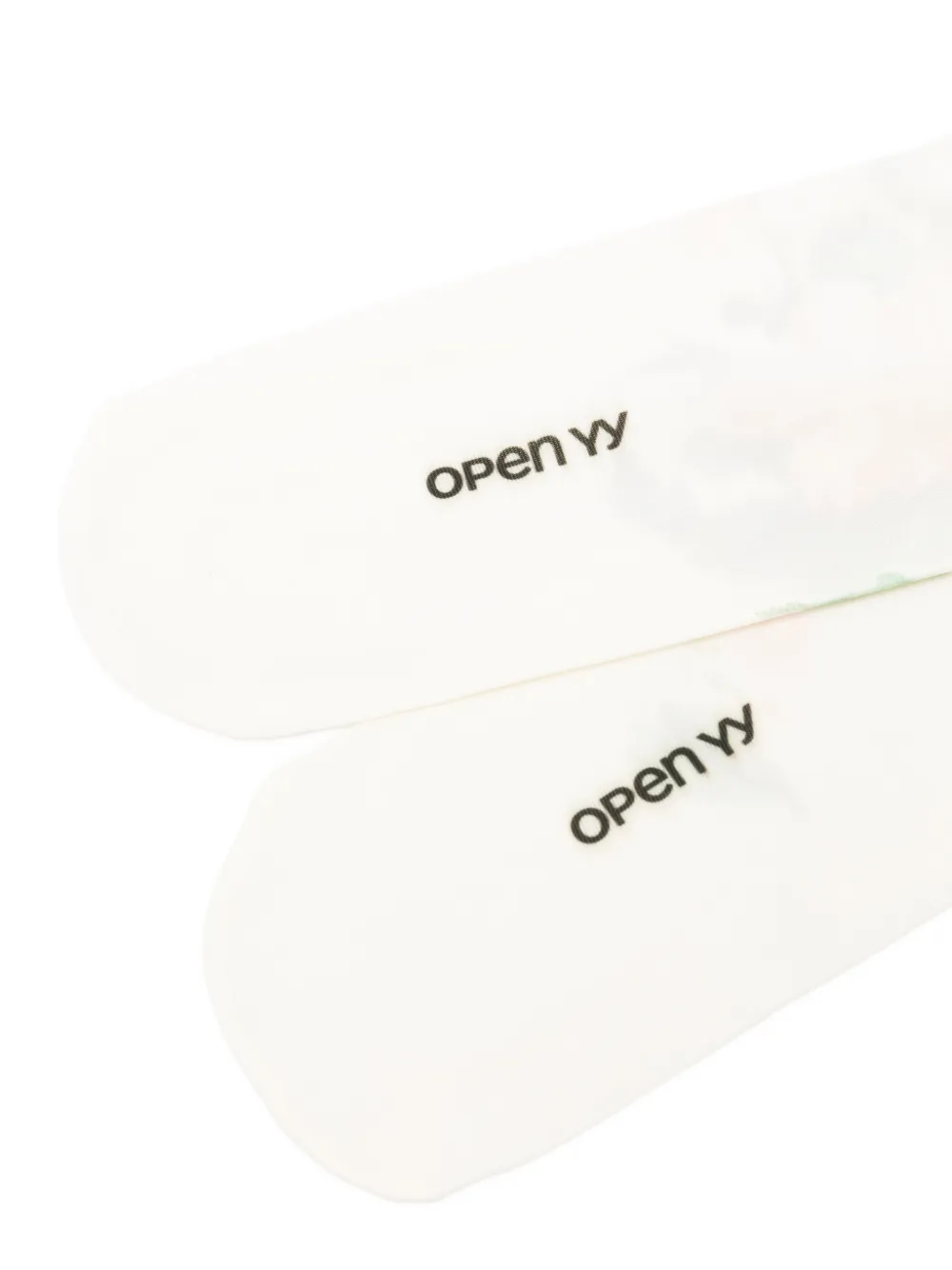  Open Yy Floral Tights - White 