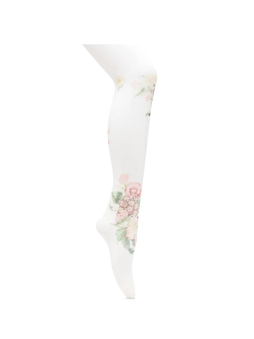 Open YY floral tights - Bianco
