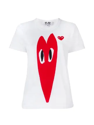 Comme Des Garçons Play Printed T-shirt | White | FARFETCH