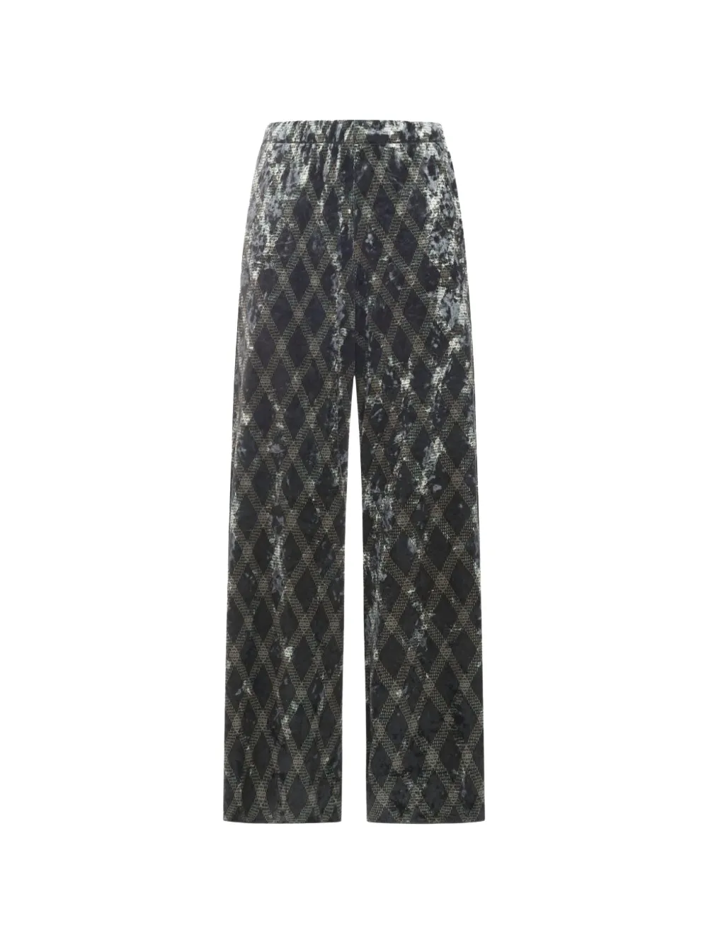 Pierre-Louis Mascia Ranada geometric-print trousers - Nero