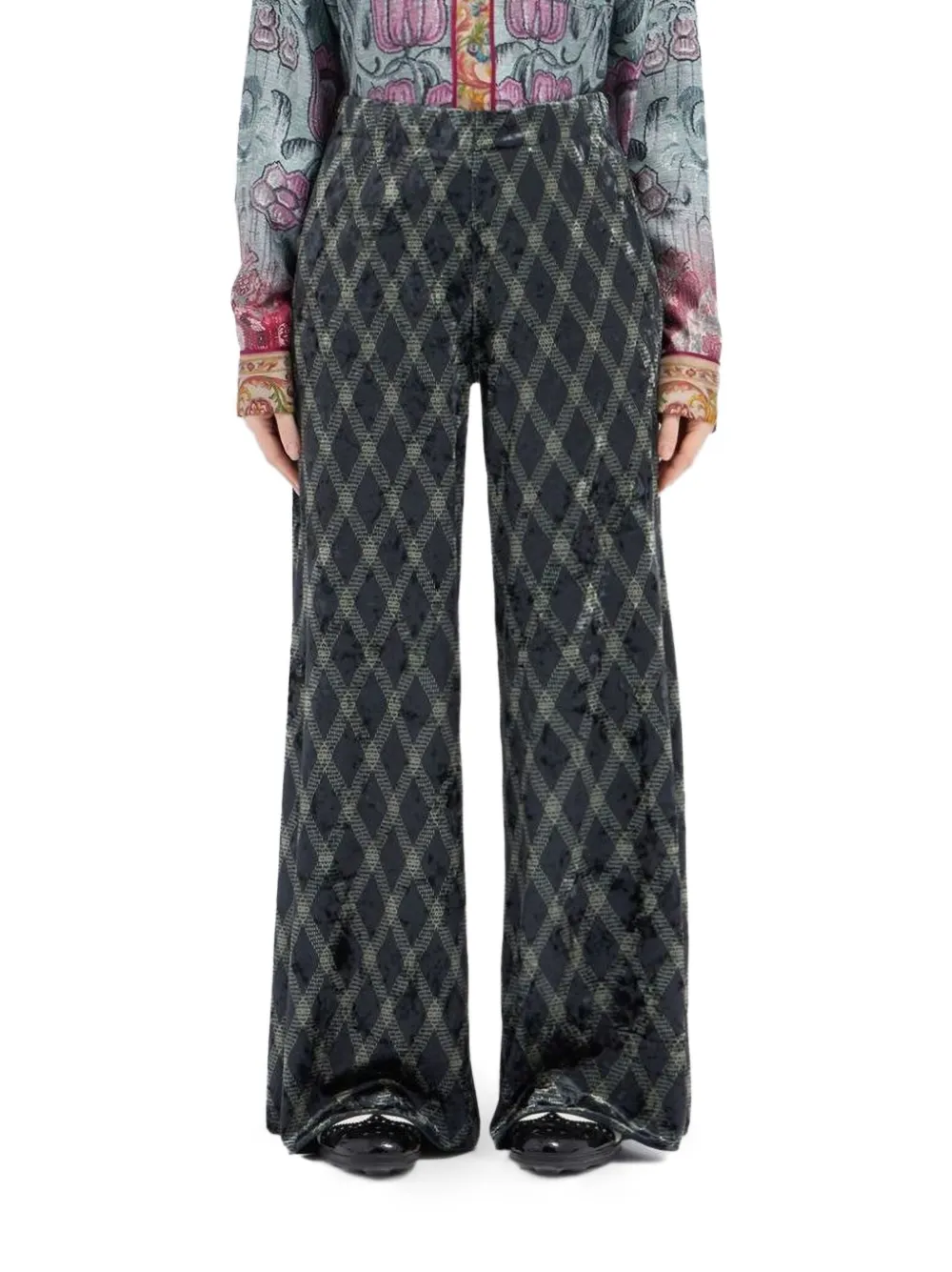 Pierre-Louis Mascia Ranada broek met geometrische print Zwart