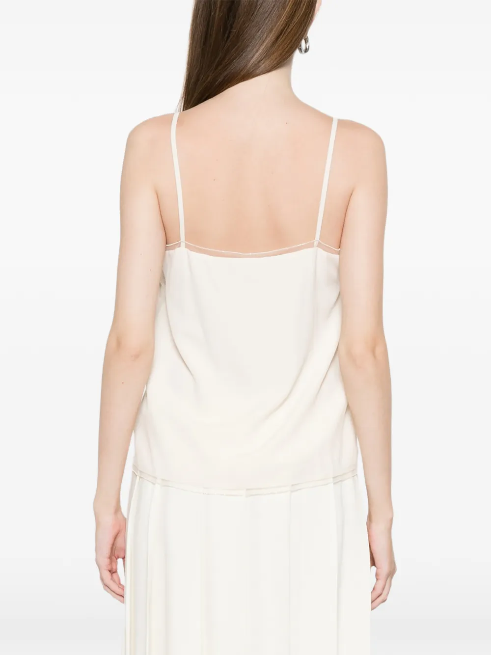 Fabiana Filippi Tanktop met V-hals Beige