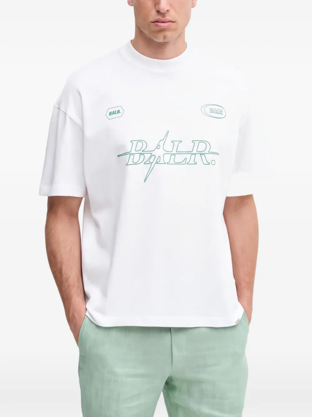 BALR. logo-print T-shirt - Bianco