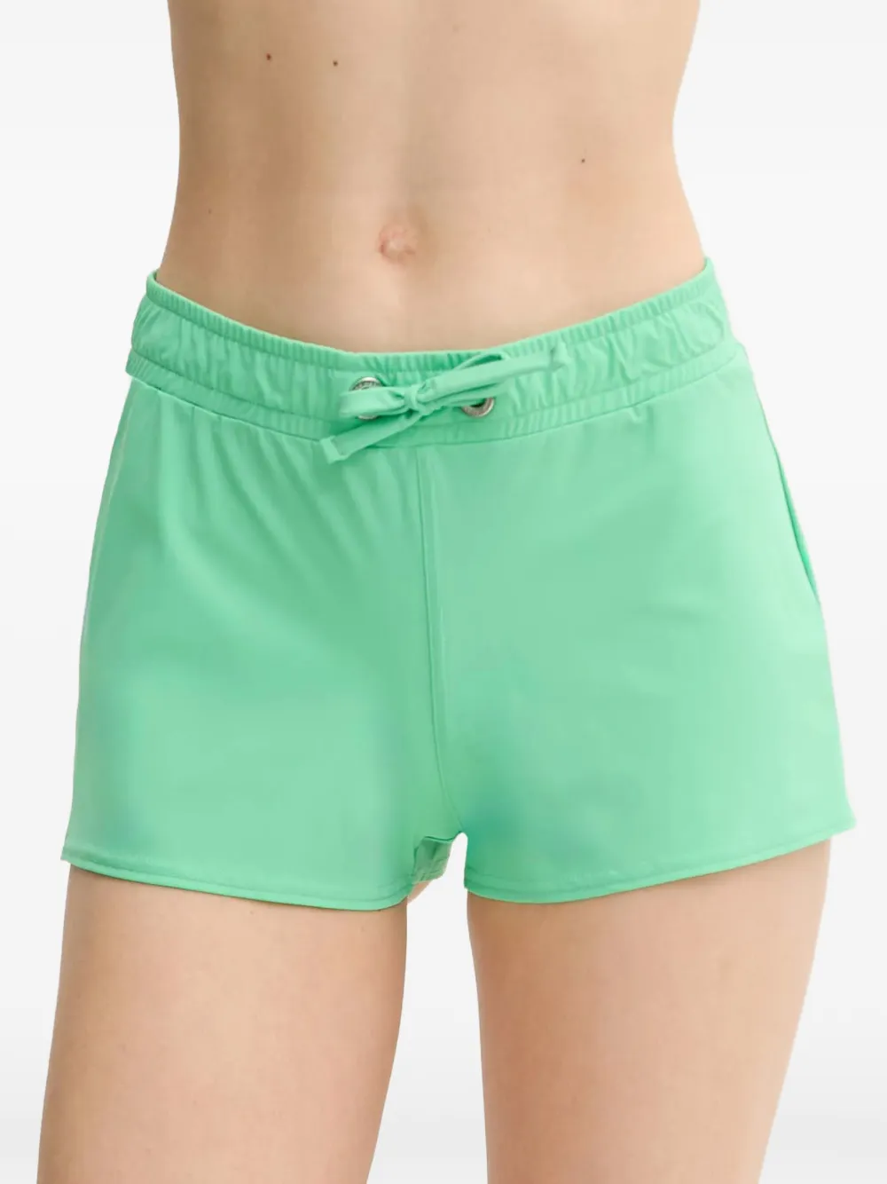 BANANA MOON Tiwi Print drawstring swim shorts - Verde