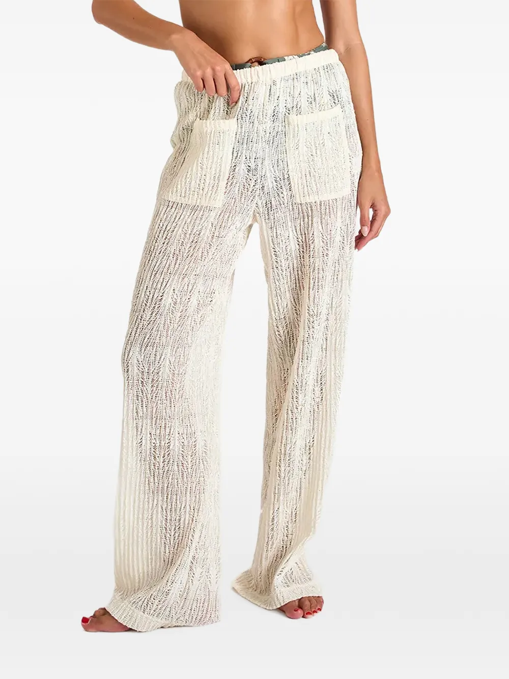 BANANA MOON Osmoze Beachsoul pointelle-knit trousers