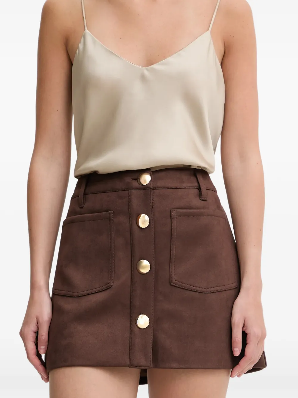 Bardot Lorenzo patch-pocket mini skirt · S