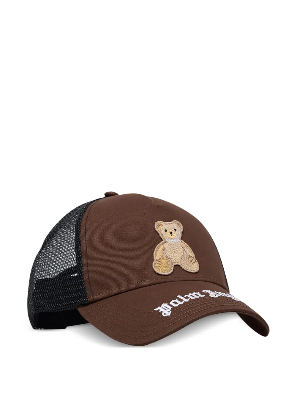  Palm Angels Bear Embroidered Hat - Brown 