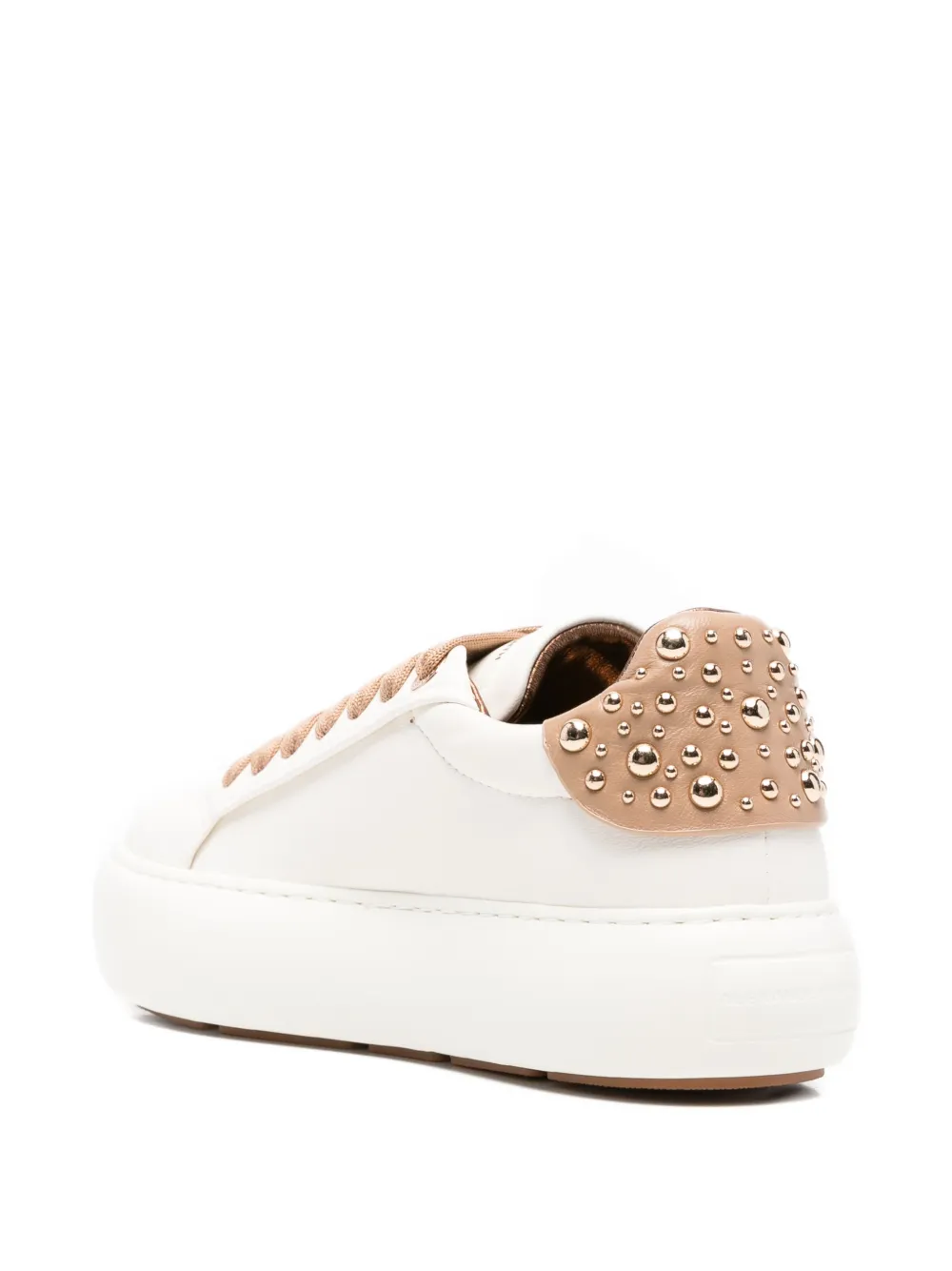 Alexander Smith Soho leren sneakers Beige
