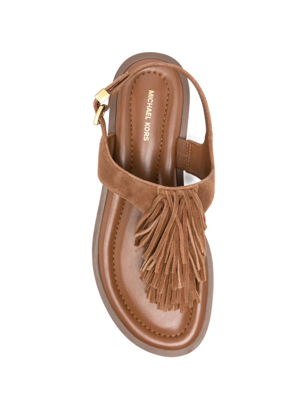 Michael Kors Indra sandalen met franje Bruin