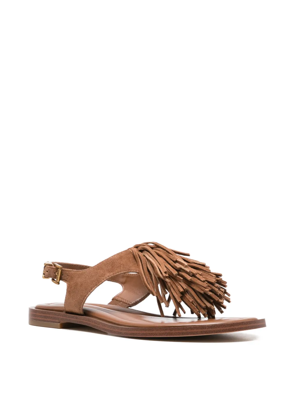 Michael Kors Indra sandalen met franje Bruin