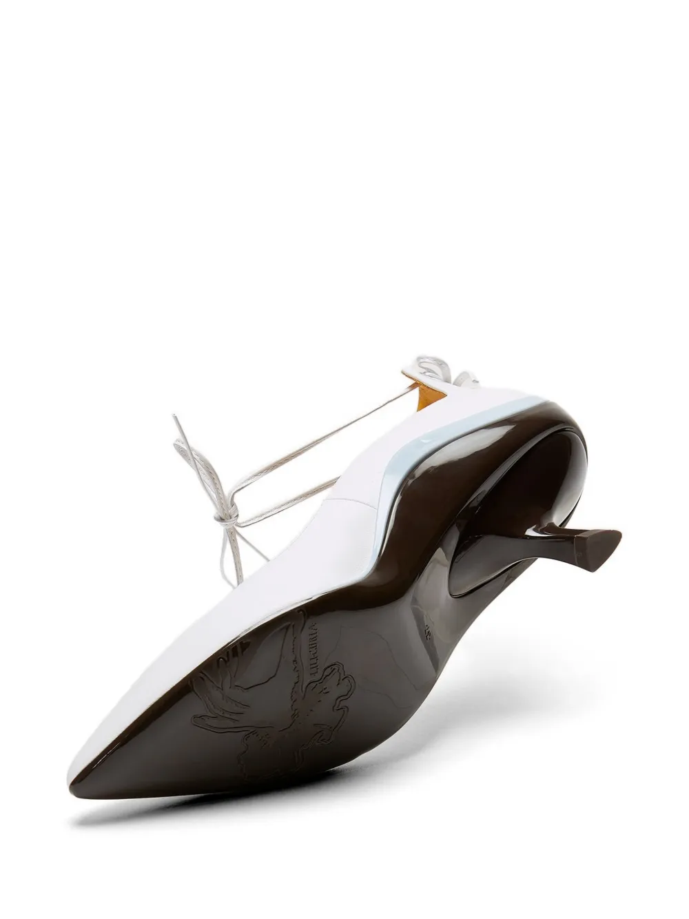 LILI CURIA Evelyn pumps met veters Wit