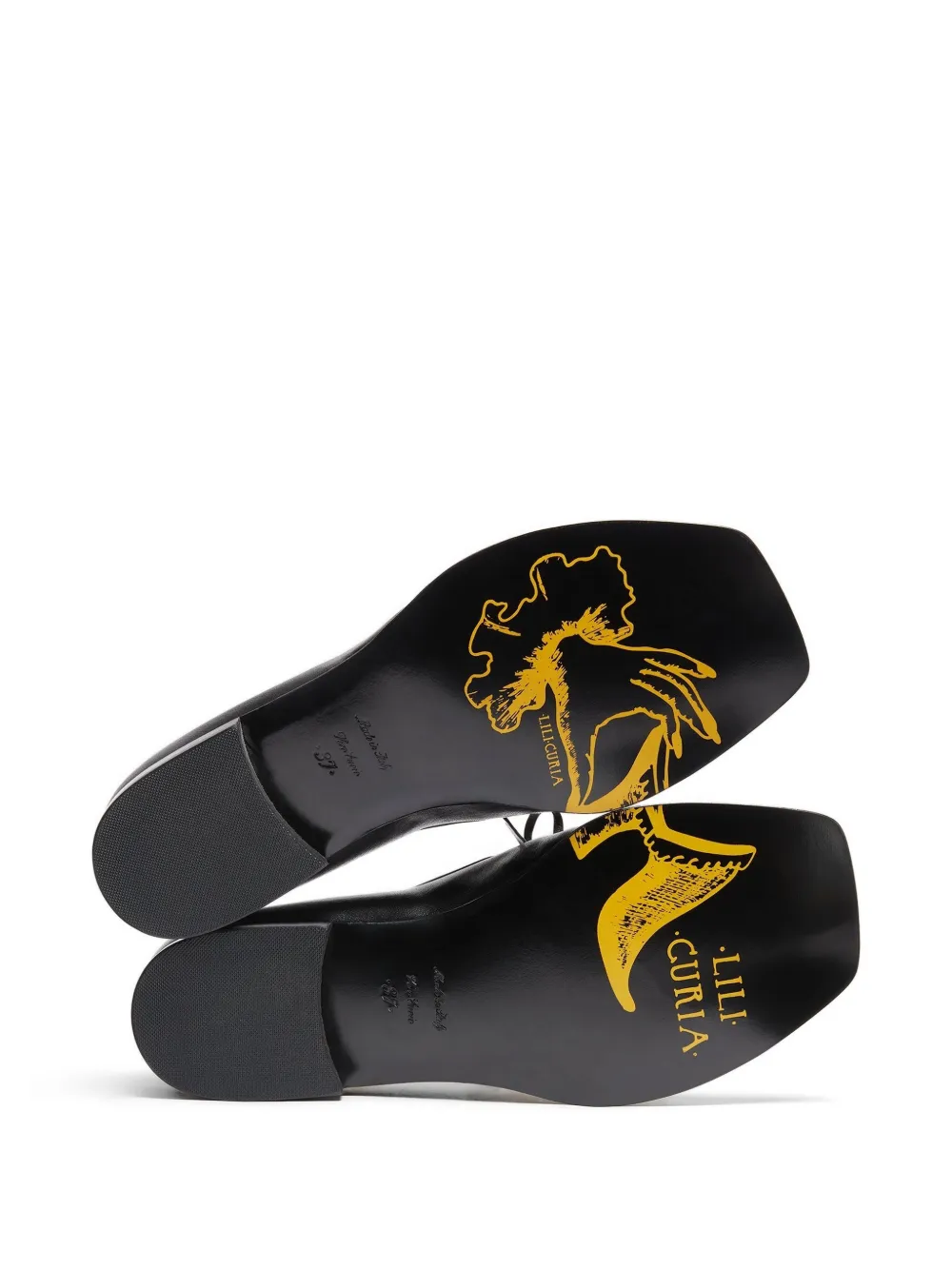 LILI CURIA Beau loafers met veters Bruin