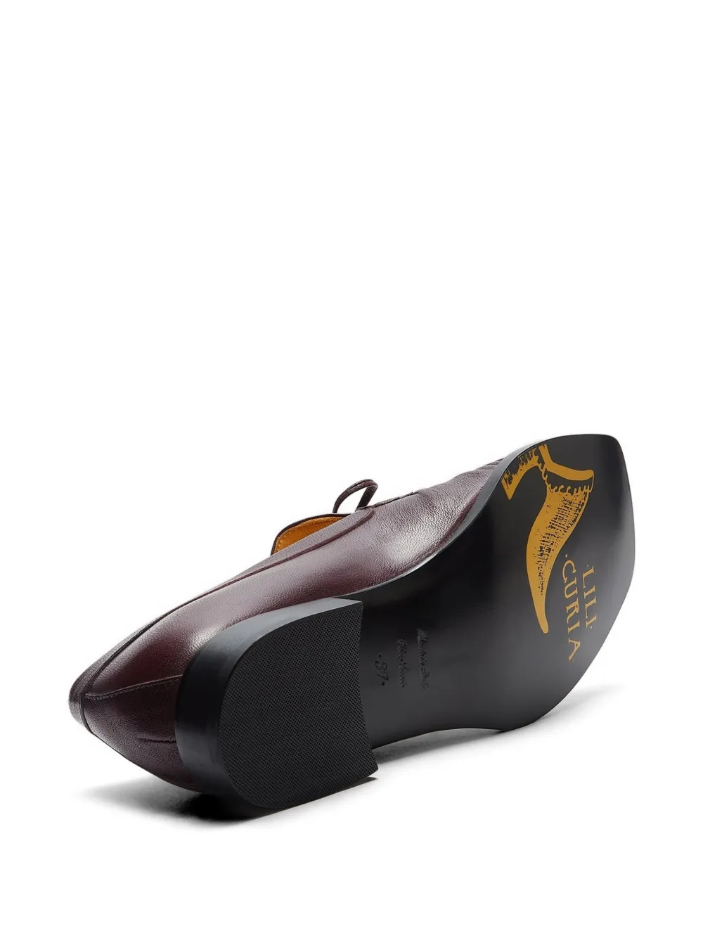 LILI CURIA Beau loafers met veters Bruin