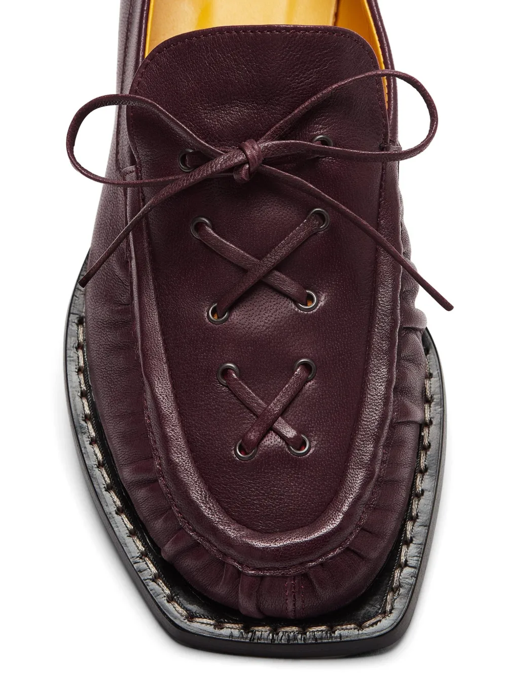 LILI CURIA Beau loafers met veters Bruin