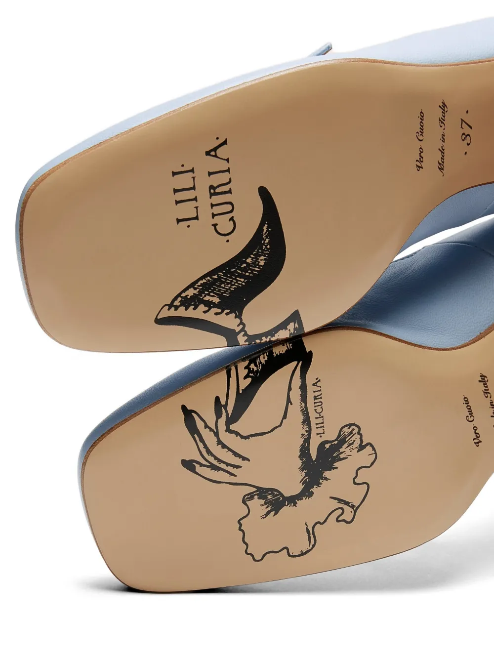 LILI CURIA Ginger Mary Jane pumps met gesp Blauw