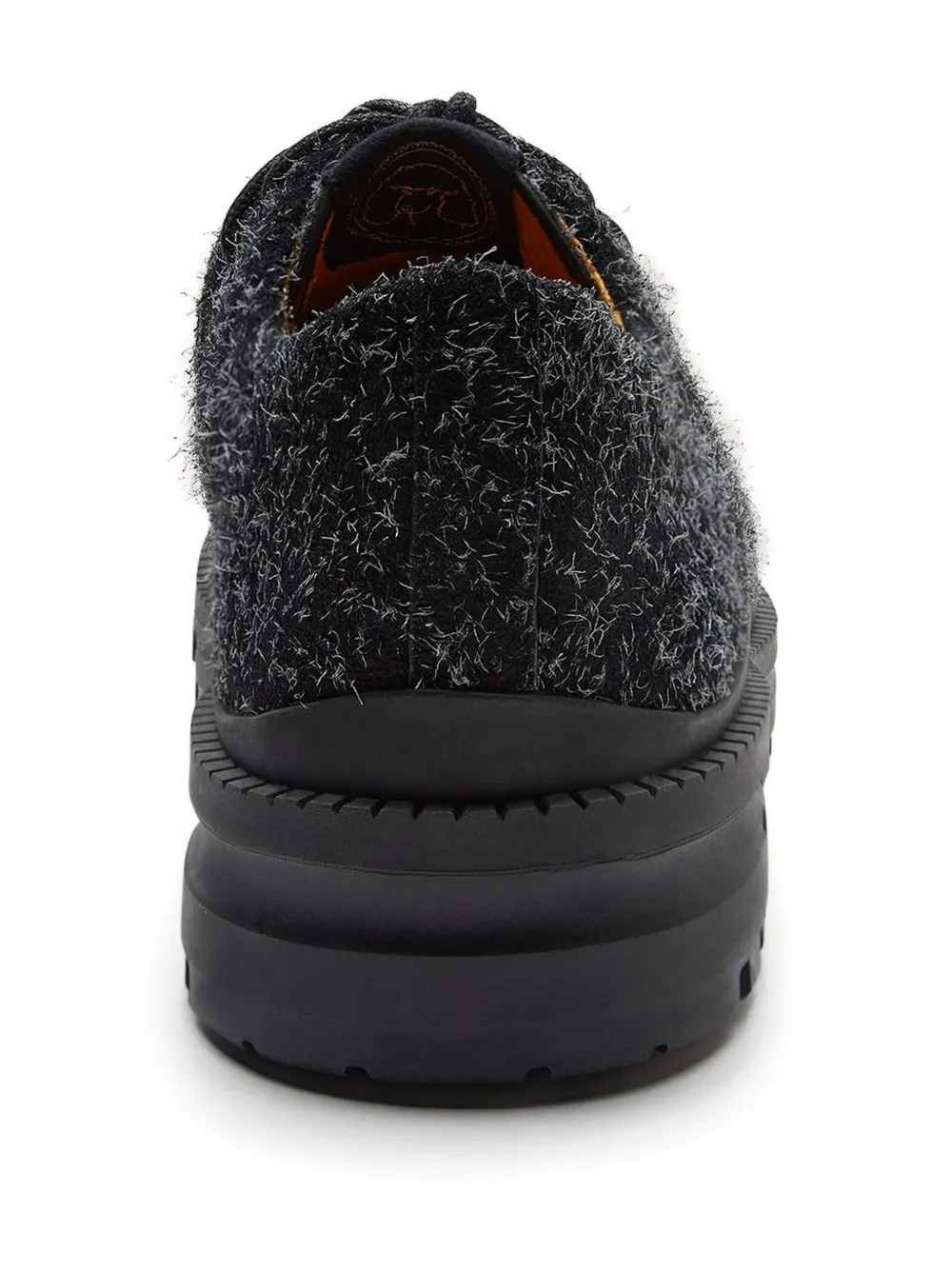 LILI CURIA Eliot platte loafers met veters Zwart