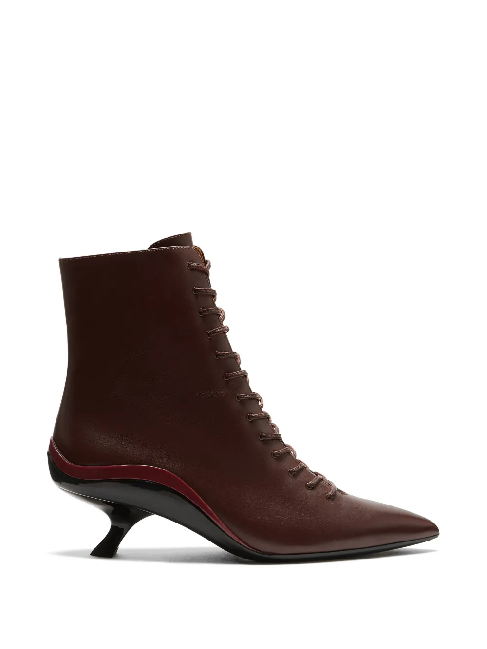 Lili Curia Vivienne Lace-up Ankle Boots In Brown