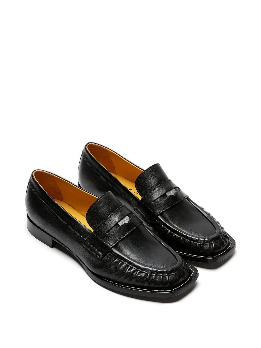 LILI CURIA Frances penny loafers Zwart