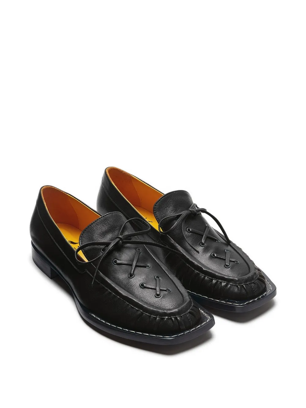 LILI CURIA Beau loafers met veters Zwart