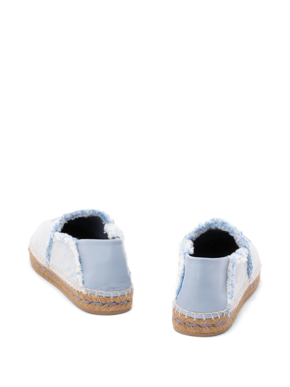 Jimmy Choo Espadrilles met logo en franje Blauw