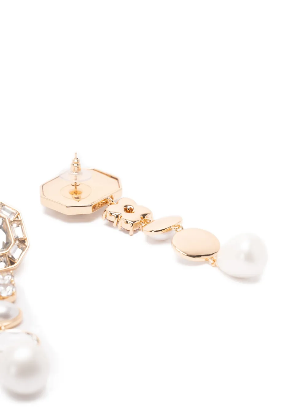  Self-portrait Drop-design Earrings - Gold 